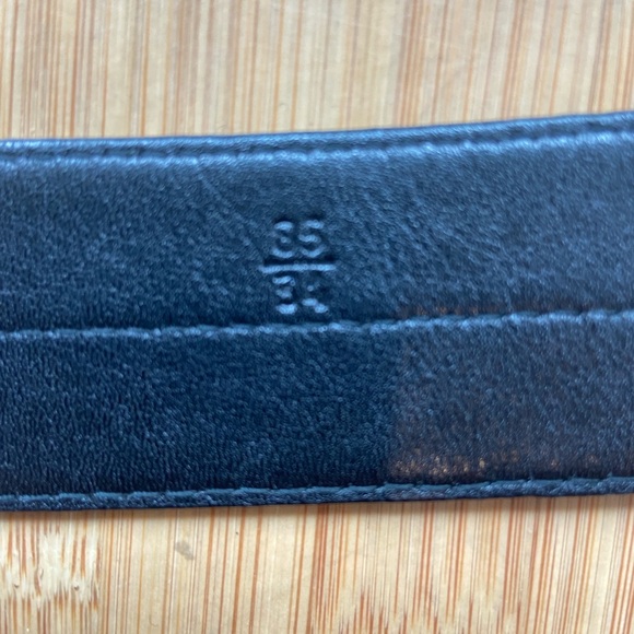 PRADA silver Loop Women’s Black Leather Belt - Picture 7 of 8